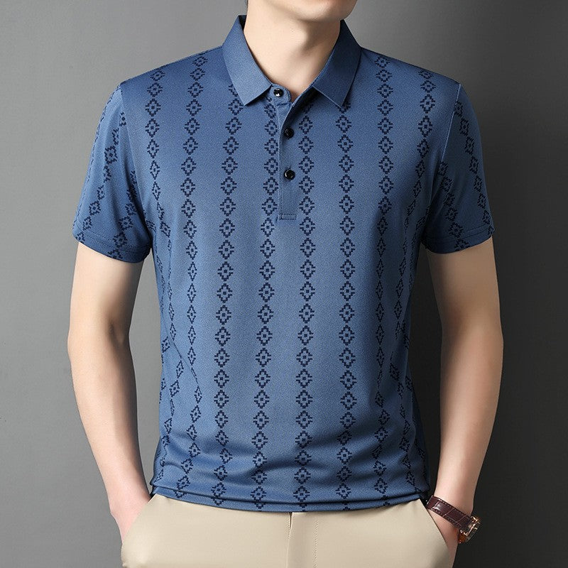 luu849-Men's summer casual all-match short-sleeved polo shirt
