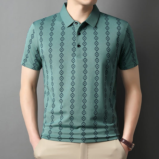 luu849-Men's summer casual all-match short-sleeved polo shirt