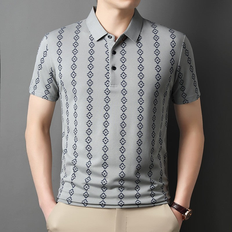 luu849-Men's summer casual all-match short-sleeved polo shirt