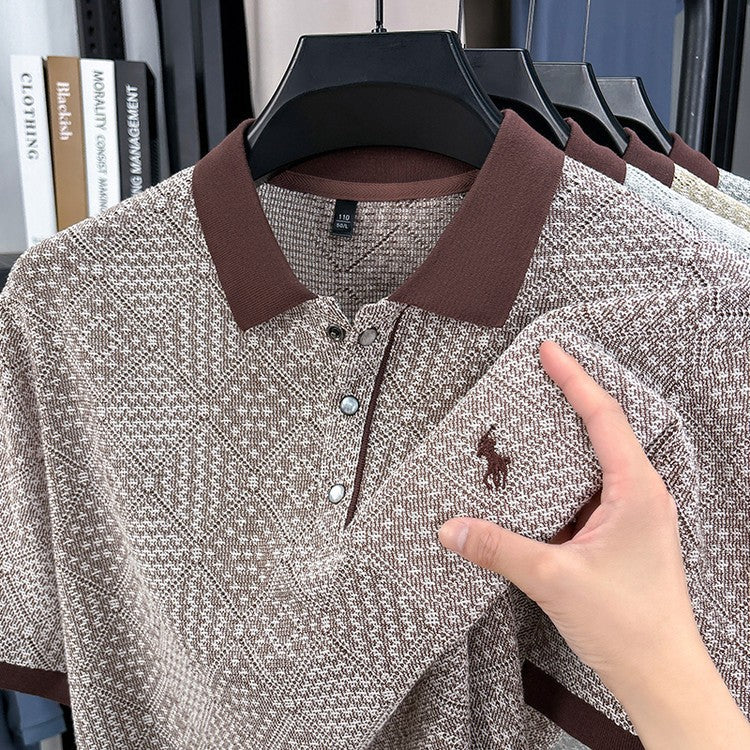 luu405-Men's Summer Short Sleeve Cotton POLO Shirt