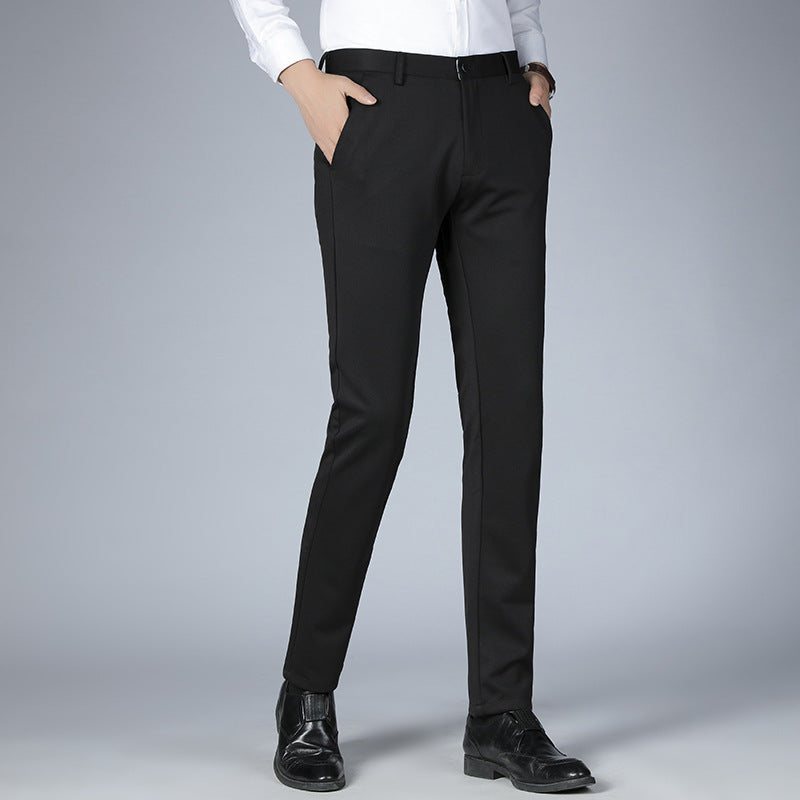 Men's casual business simple straight trousers