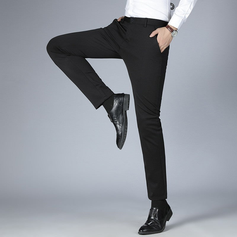 Men's casual business simple straight trousers