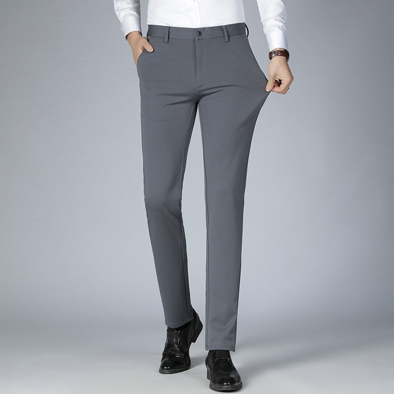 Men's casual business simple straight trousers
