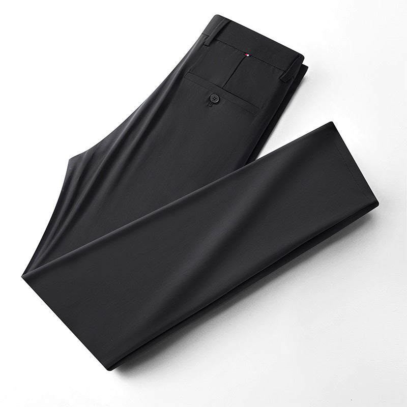 Men's Thin Business Ice Silk Casual Pants