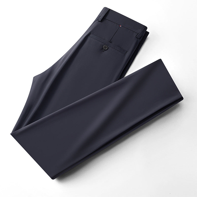 Men's Thin Business Ice Silk Casual Pants