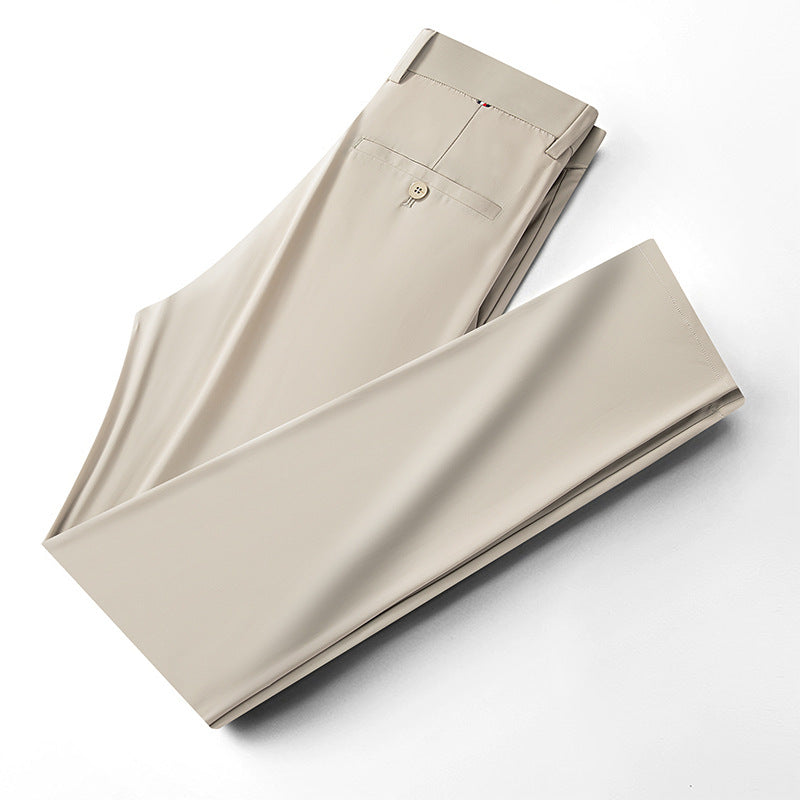 Men's Thin Business Ice Silk Casual Pants