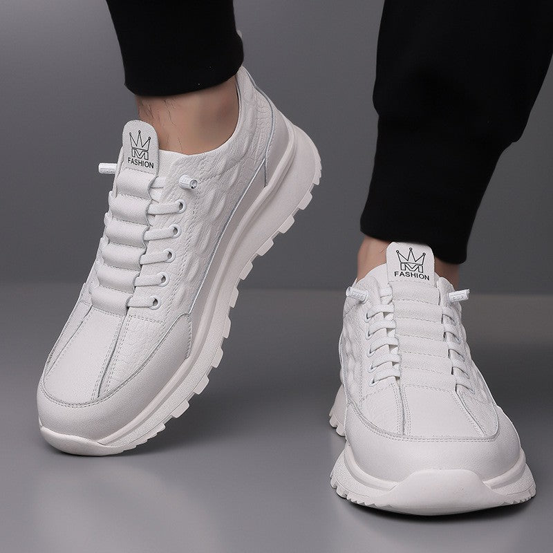 Men's casual fashion all-match sports leather shoes(px105)