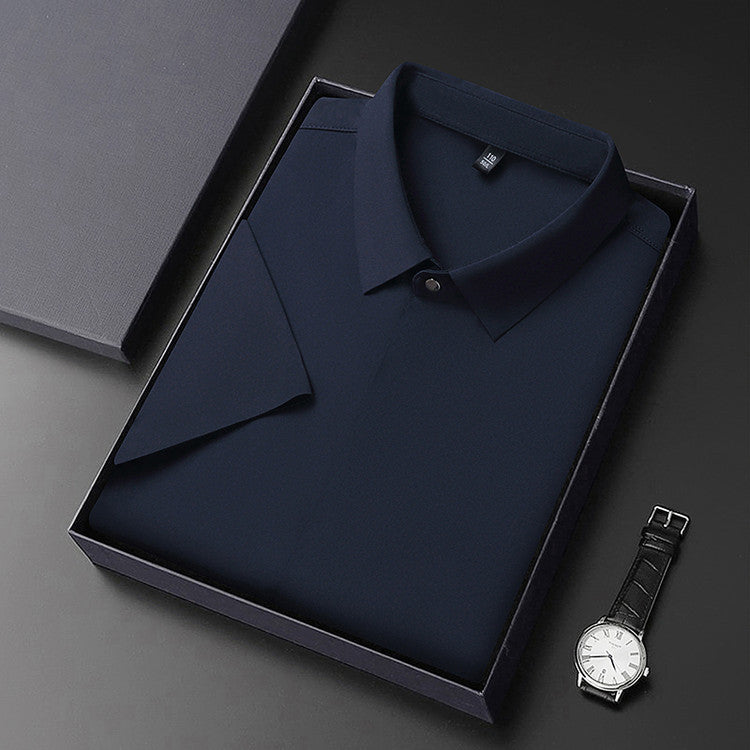 Men's Summer Zipper Short Sleeve Shirt