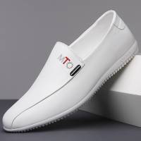 Men's breathable casual leather shoes