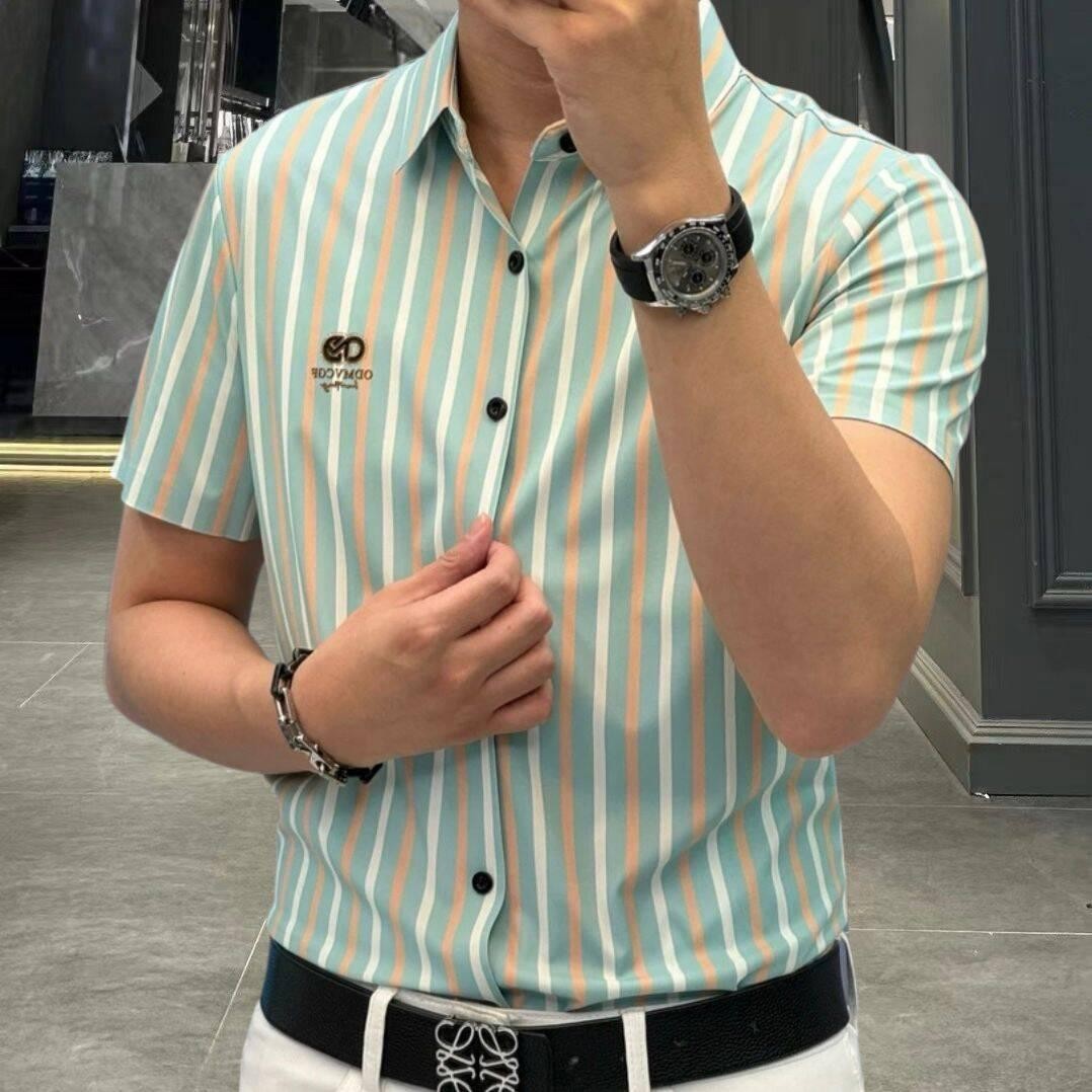 iq364-Ice Silk Casual Men's Shirt
