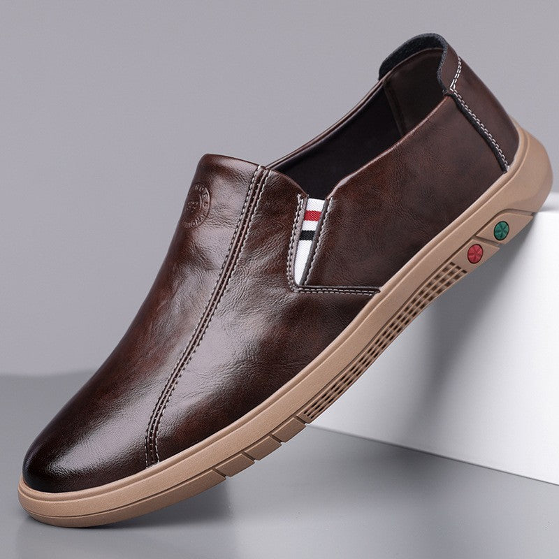 nc176-Men's simple high-end comfortable leather shoes