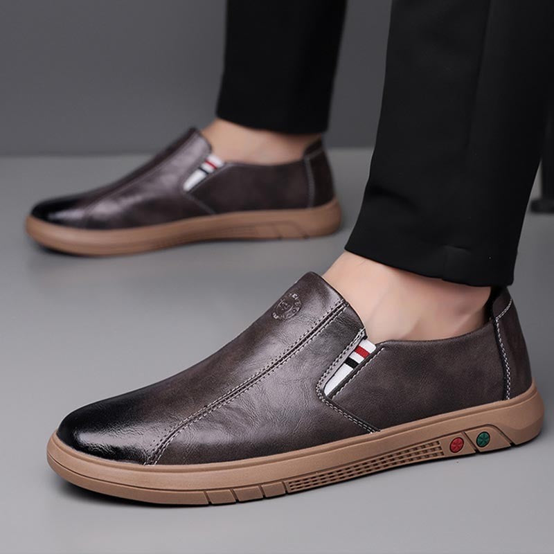 nc176-Men's simple high-end comfortable leather shoes