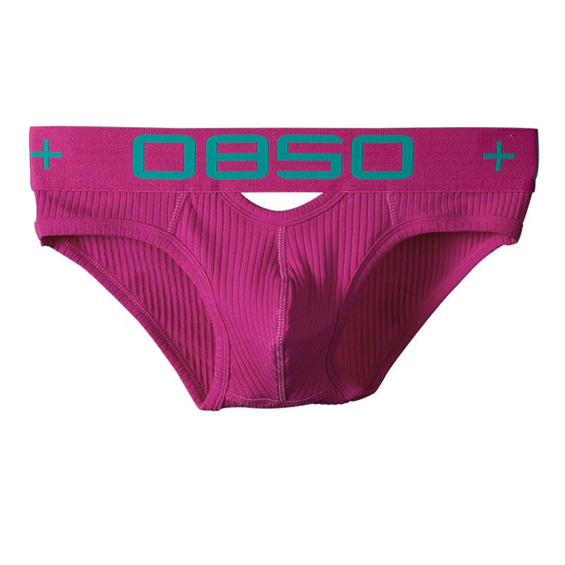 kuu371-Men's Personalized Hollow Cotton Briefs