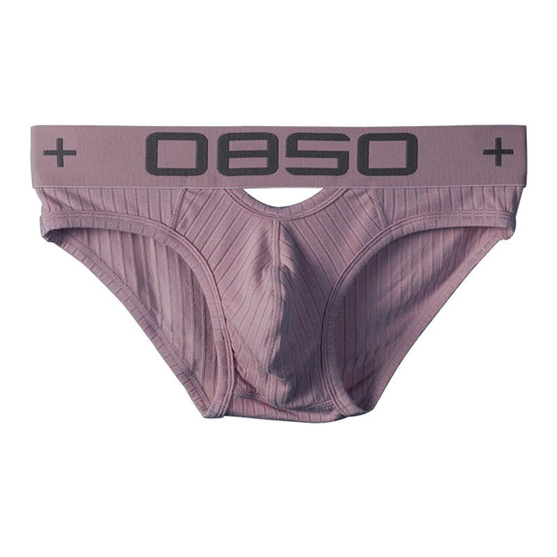 kuu371-Men's Personalized Hollow Cotton Briefs