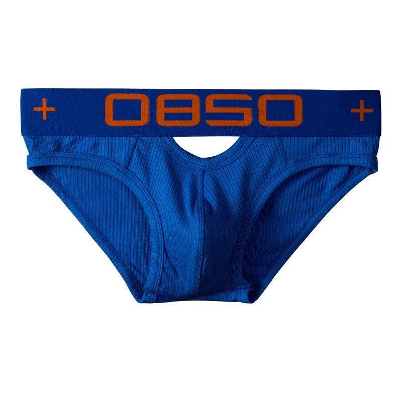 kuu371-Men's Personalized Hollow Cotton Briefs
