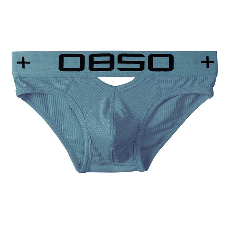 kuu371-Men's Personalized Hollow Cotton Briefs