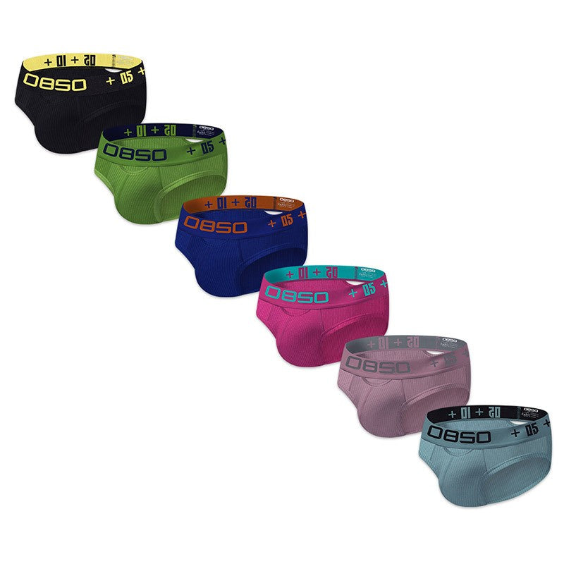kuu371-Men's Personalized Hollow Cotton Briefs