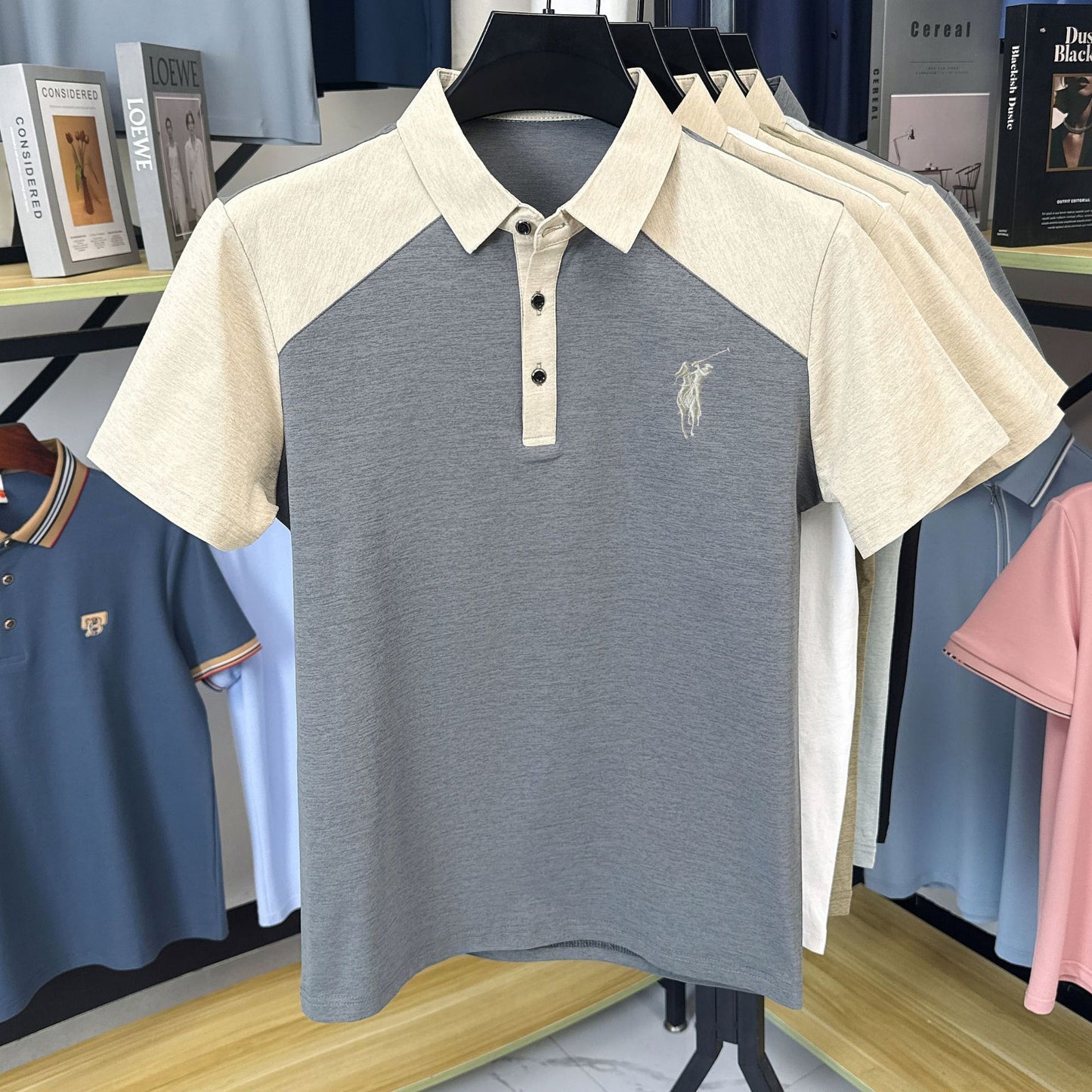 Men's Summer Fashion Casual Short Sleeve Polo Shirt