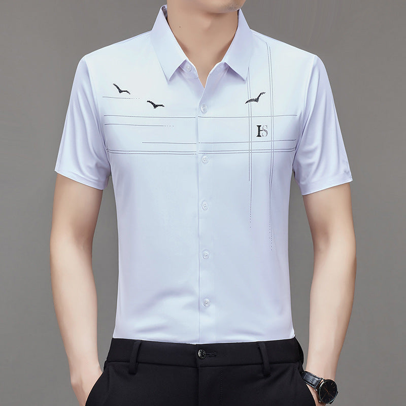 men's non-ironing light business shirt(cm439)