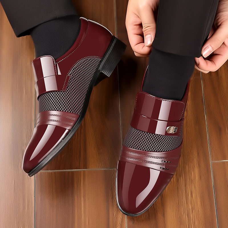 Men's stylish stitching leather shoes(px112)