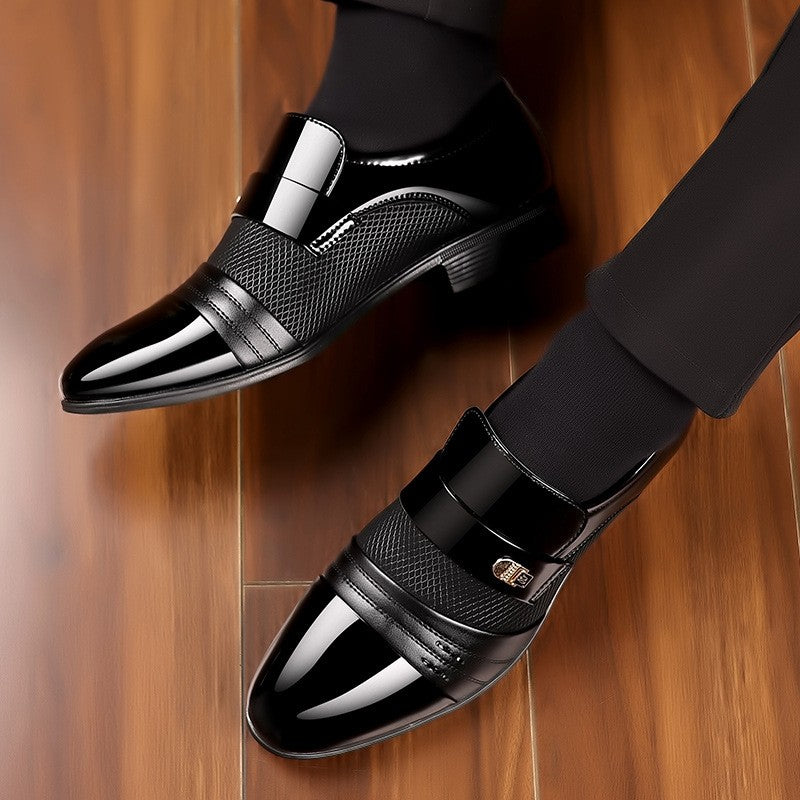 Men's stylish stitching leather shoes(px112)