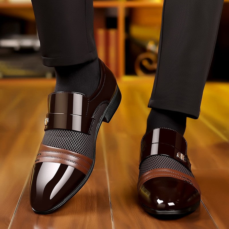 Men's stylish stitching leather shoes(px112)
