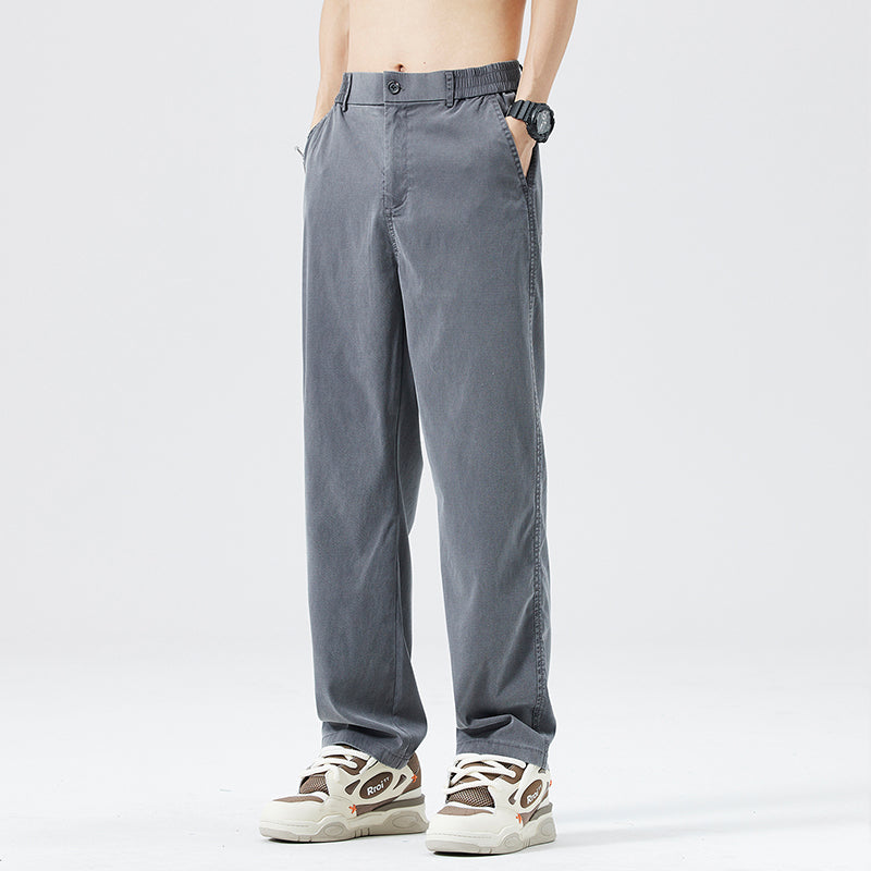 Men's casual all-match ice silk trousers(you397)
