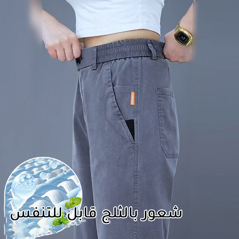 iq377-Men's stylish casual all-match loose trousers