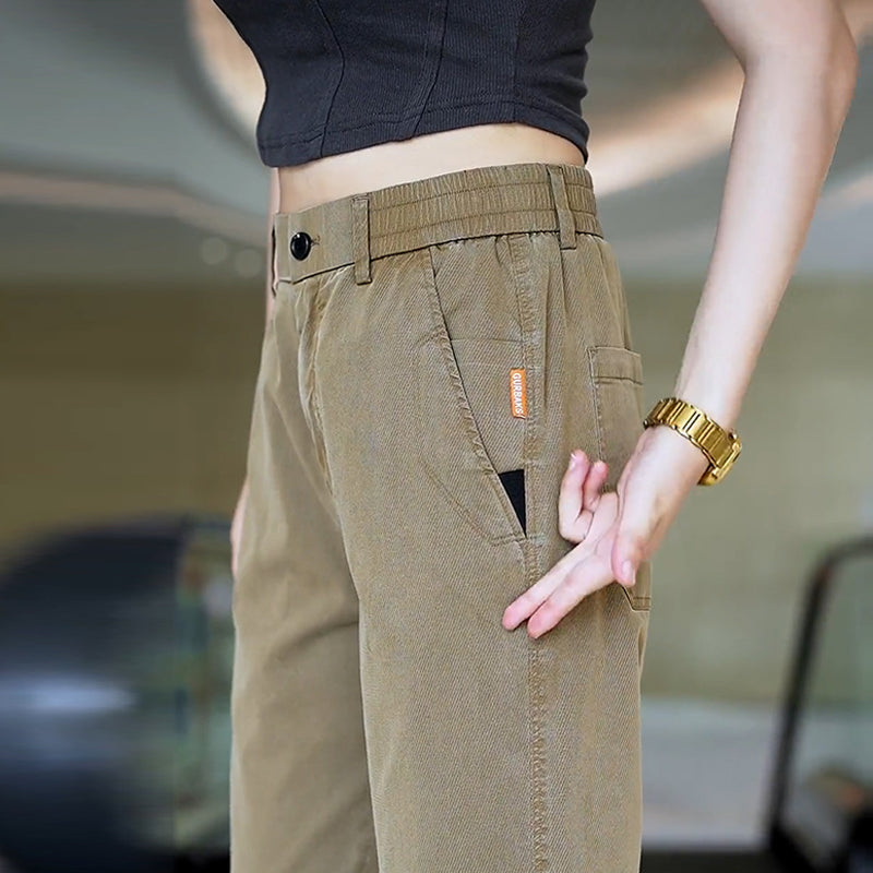 iq377-Men's stylish casual all-match loose trousers