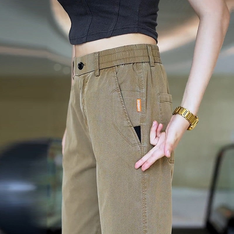 iq377-Men's stylish casual all-match loose trousers