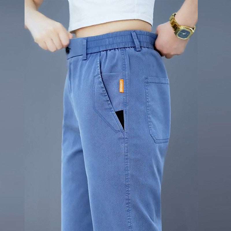 iq377-Men's stylish casual all-match loose trousers