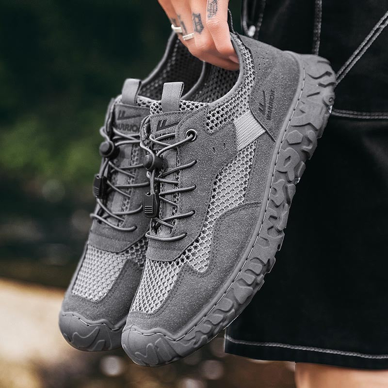 luu388-Men's summer breathable mesh sports casual shoes
