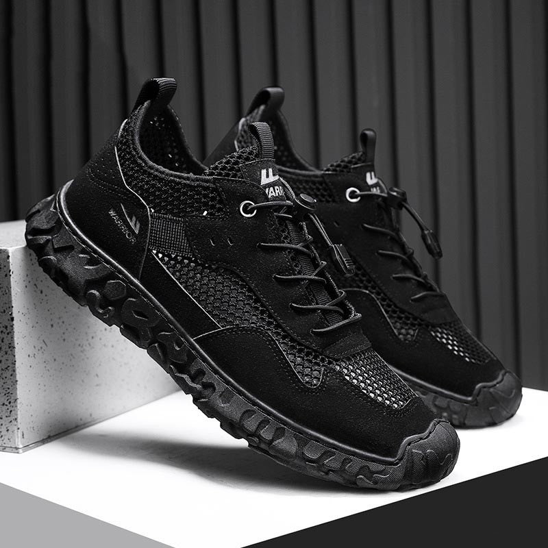luu388-Men's summer breathable mesh sports casual shoes