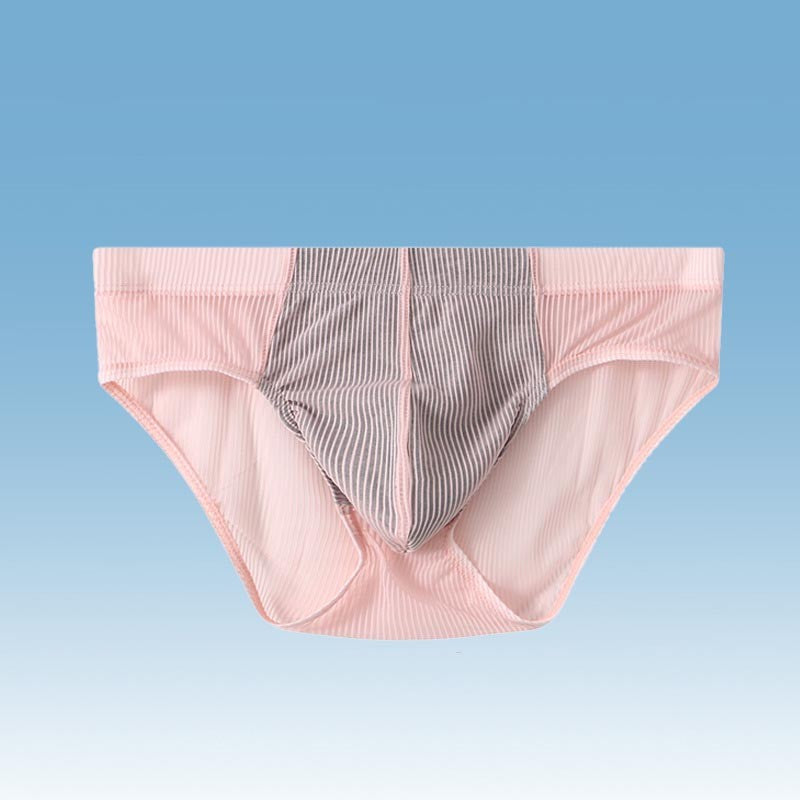 luu396-Men's Fashion Ice Silk Thin Briefs