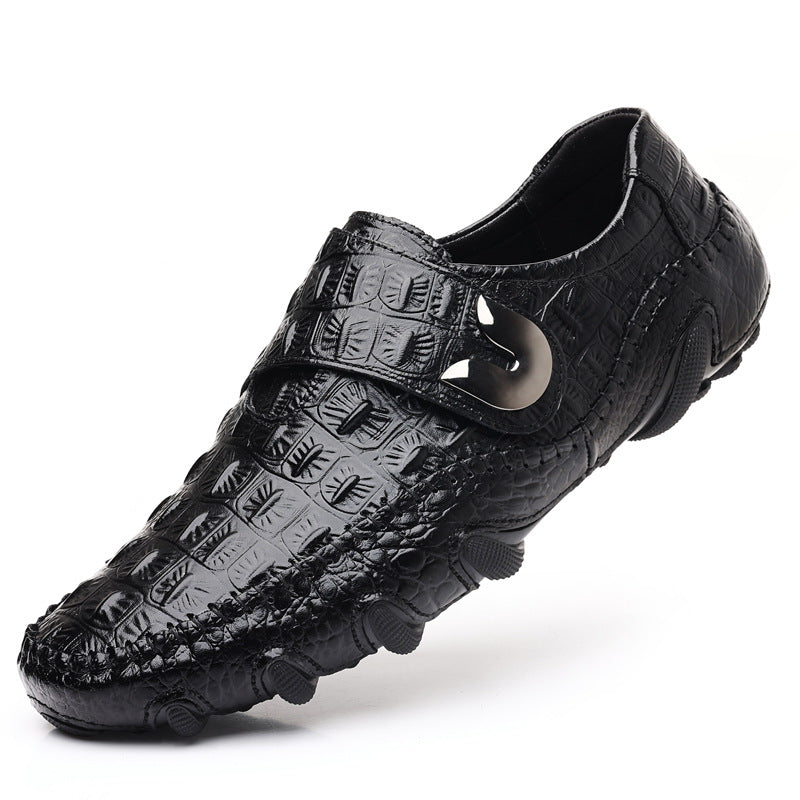 New Men's Crocodile Pattern Casual Business Leather Shoes(px114)