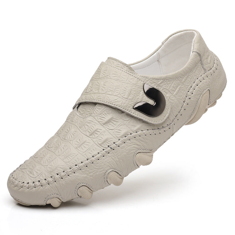 New Men's Crocodile Pattern Casual Business Leather Shoes(px114)
