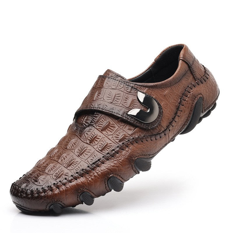 New Men's Crocodile Pattern Casual Business Leather Shoes(px114)