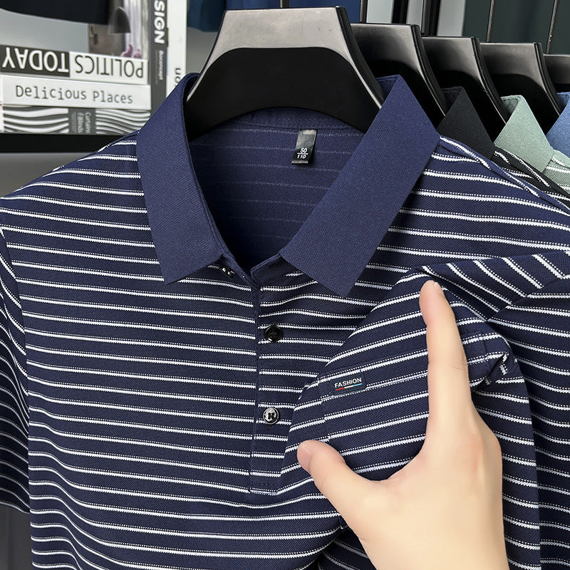 Men's summer simple casual short-sleeved plaid shirt