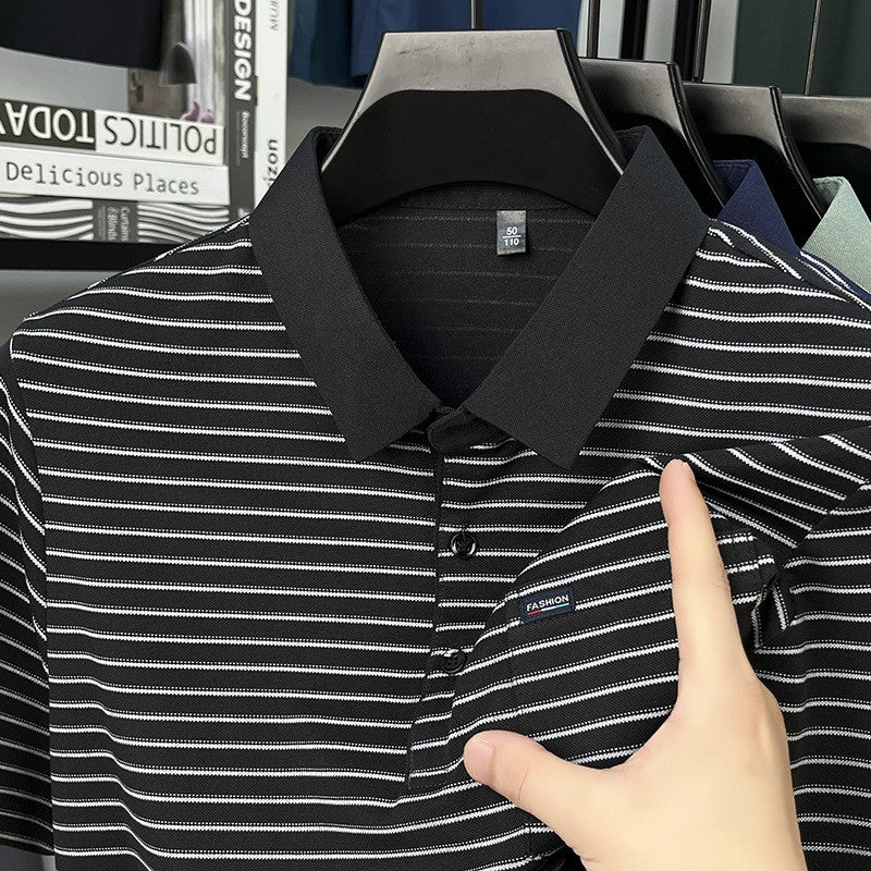 Men's summer simple casual short-sleeved plaid shirt