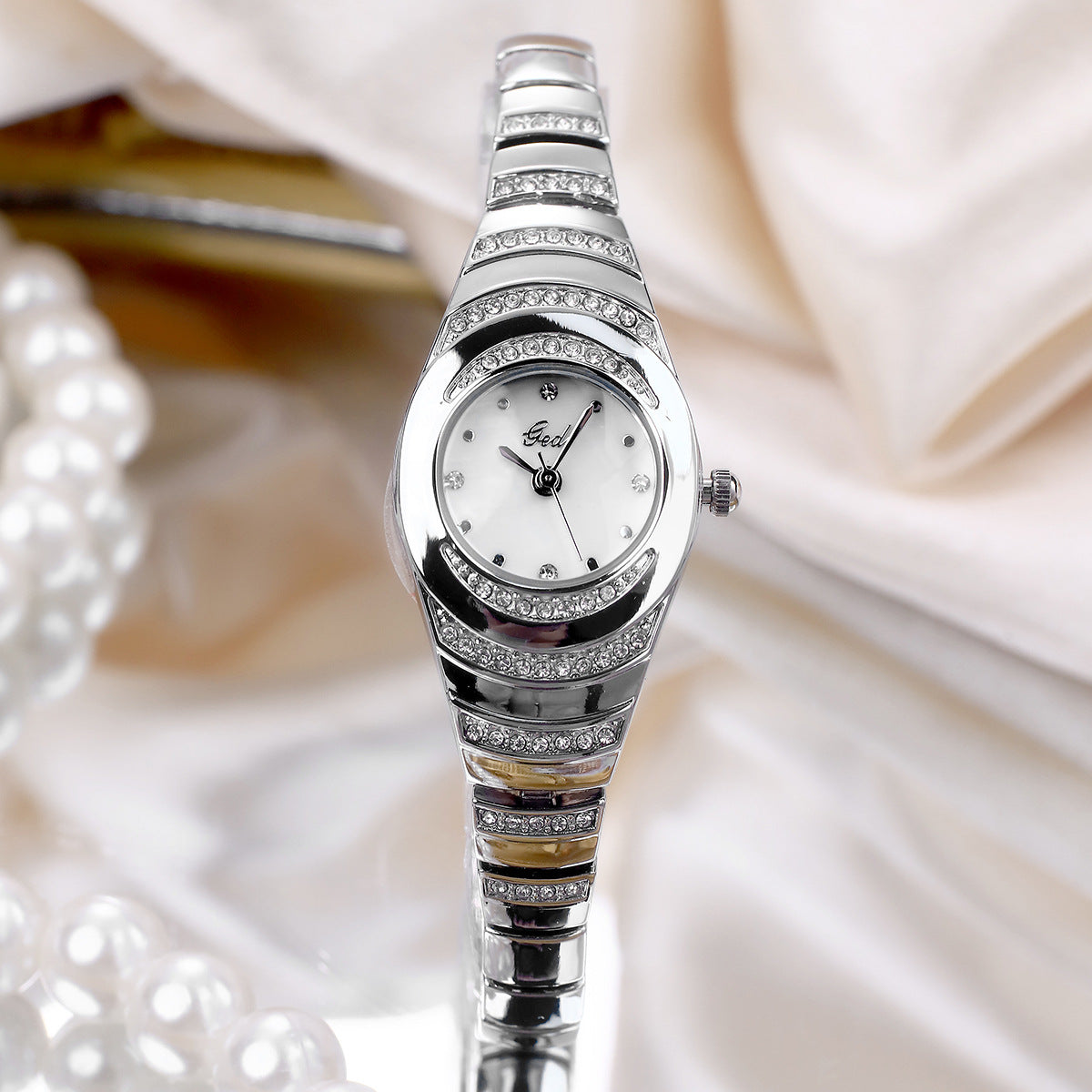 kuu666-Women's Fashion Quartz Watch with Diamonds