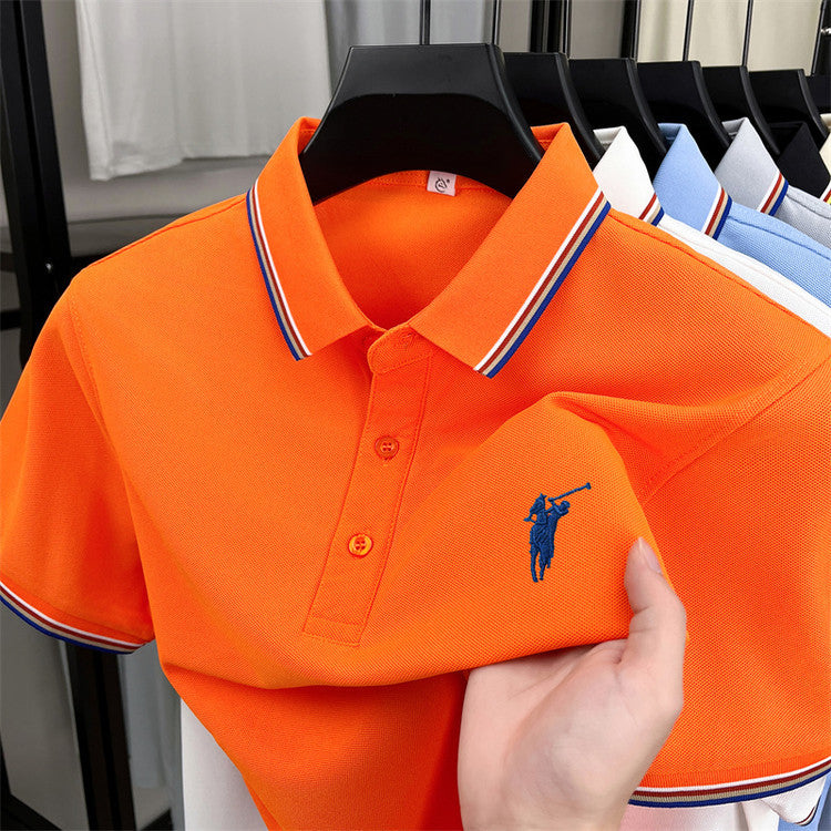 Men's short-sleeved T-shirt polo shirt(cm462)