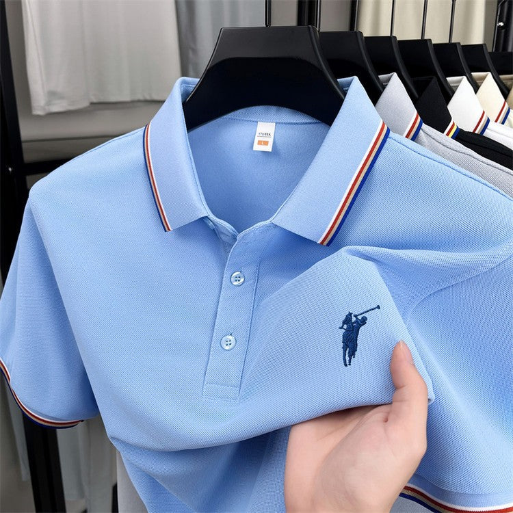 Men's short-sleeved T-shirt polo shirt(cm462)
