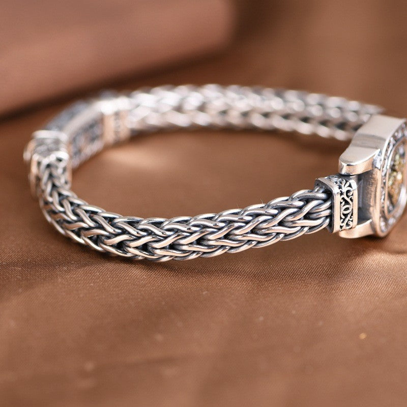 luu398-Retro trend personalized braided bracelet