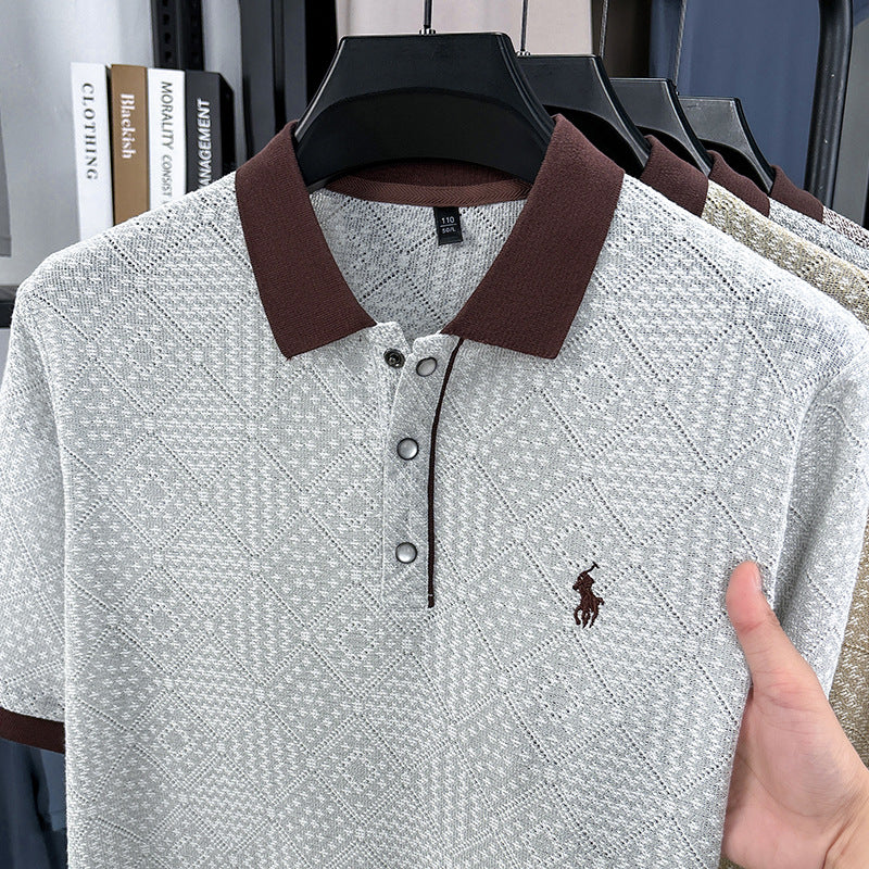 luu405-Men's Summer Short Sleeve Cotton POLO Shirt