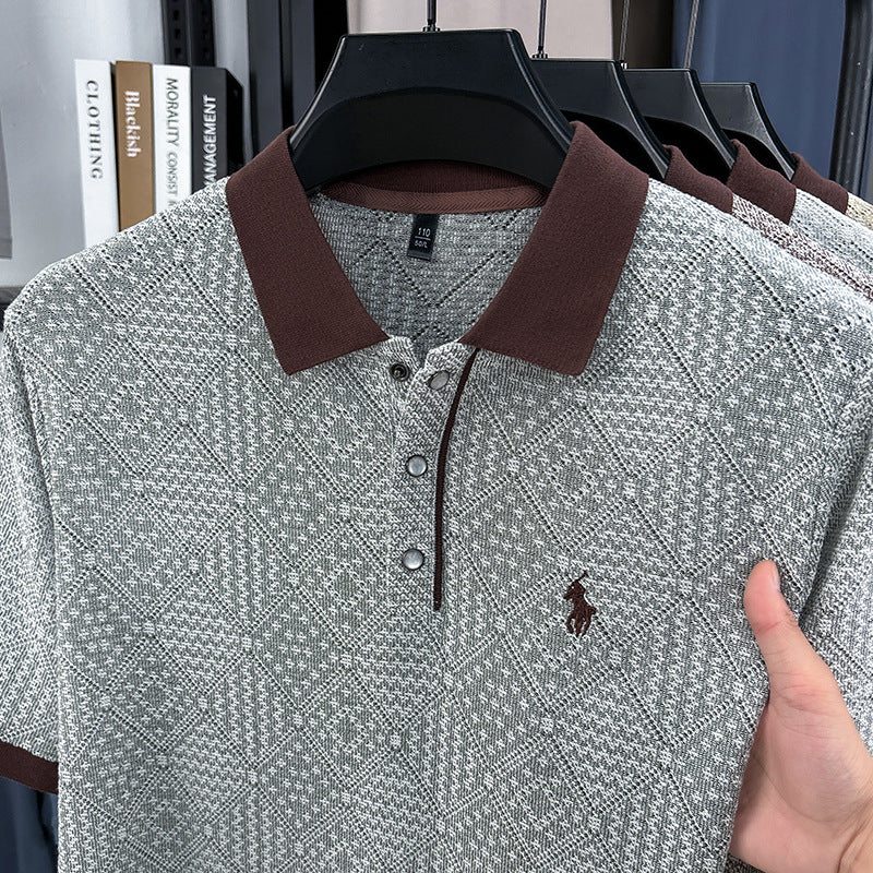 luu405-Men's Summer Short Sleeve Cotton POLO Shirt