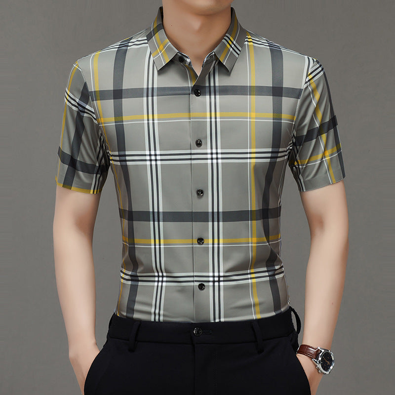 Men's summer business thin short-sleeved shirt(cm474)