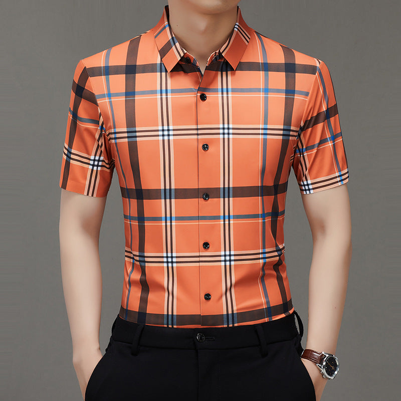 Men's summer business thin short-sleeved shirt(cm474)