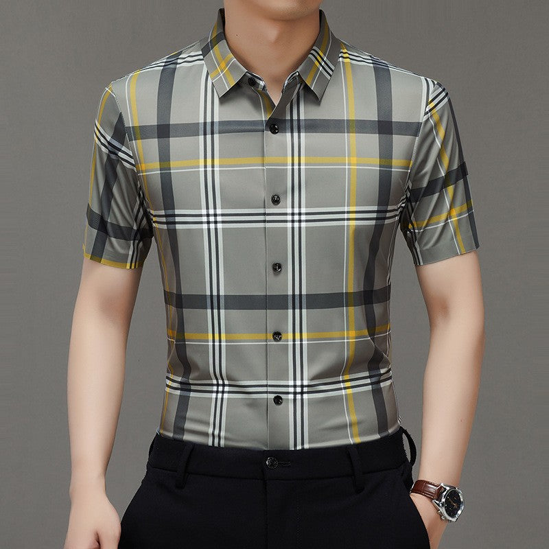 Men's summer business thin short-sleeved shirt(cm474)