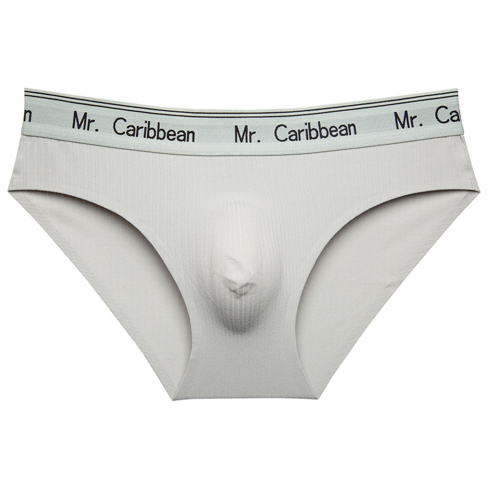 luu414-Men's mid-rise lettered sports briefs