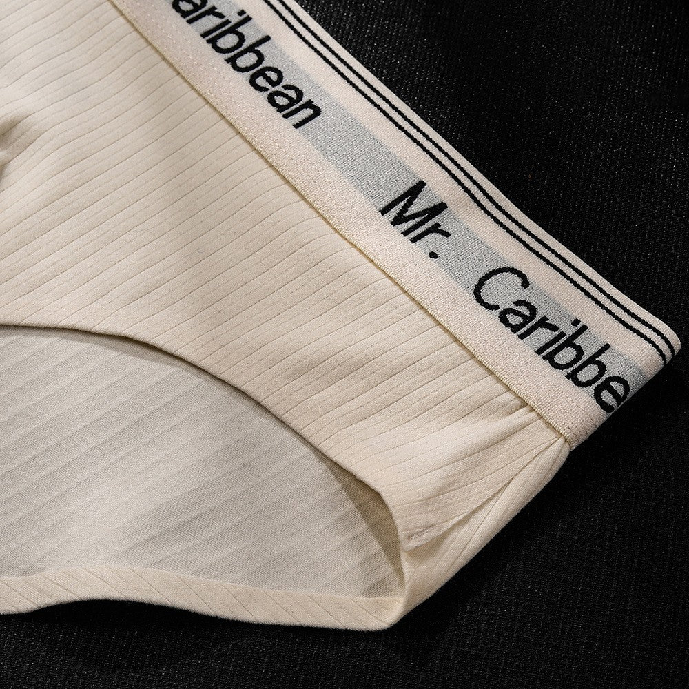 luu414-Men's mid-rise lettered sports briefs